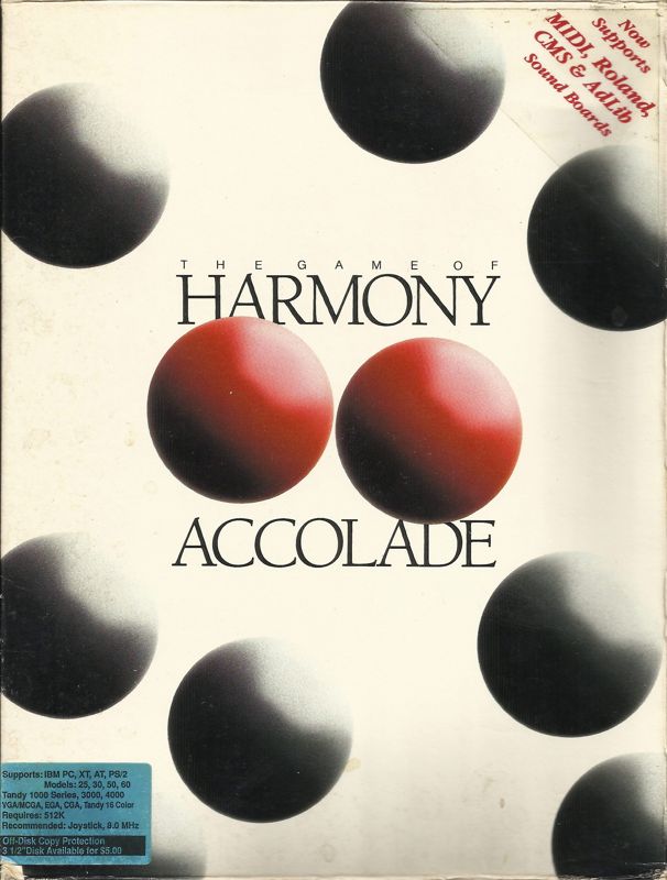 Front Cover for The Game of Harmony (DOS) (5.25" Release (version 1.0))