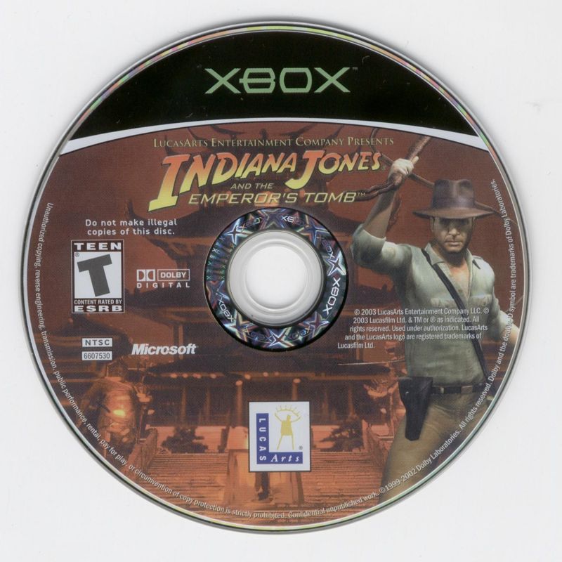 Media for Indiana Jones and the Emperor's Tomb (Xbox)
