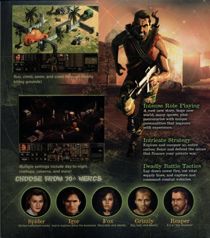 Inside Cover for Jagged Alliance 2 (Windows): Right Flap