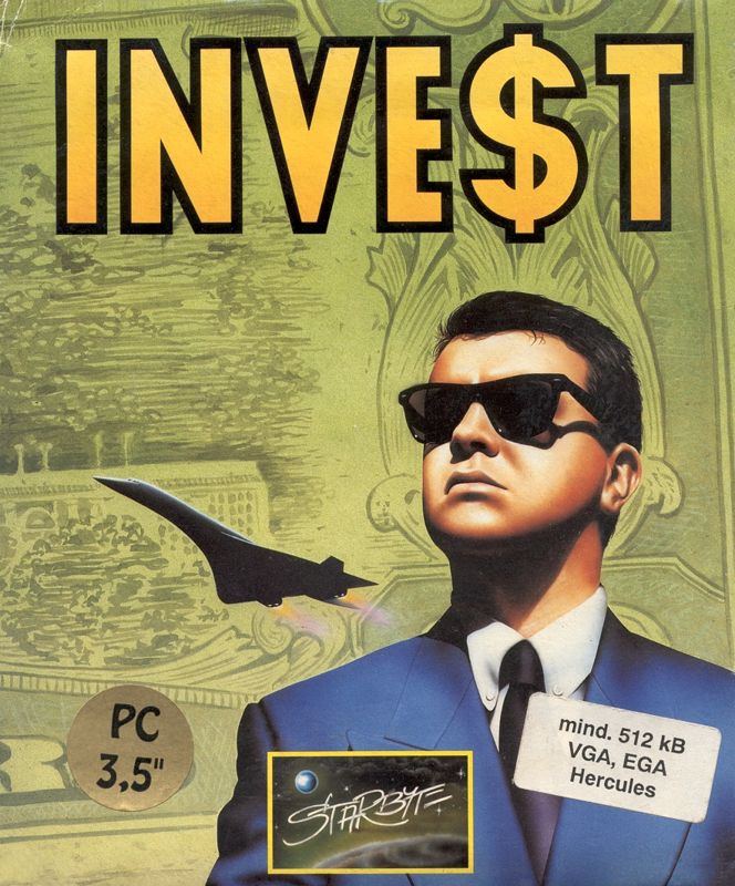 Front Cover for Inve$t (DOS) (3.5" floppy disk release)