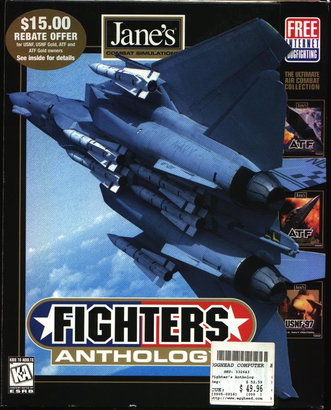 Front Cover for Jane's Combat Simulations: Fighters - Anthology (Windows)