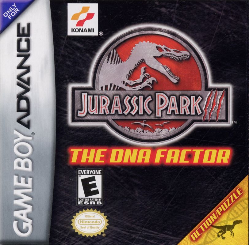 Front Cover for Jurassic Park III: The DNA Factor (Game Boy Advance)