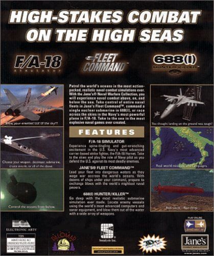 Back Cover for Jane's Combat Simulations: Naval Warfare Collection (Windows)