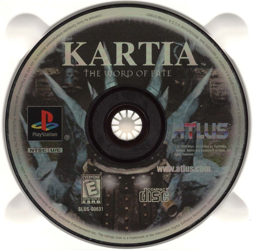 Media for Kartia: The Word of Fate (PlayStation)