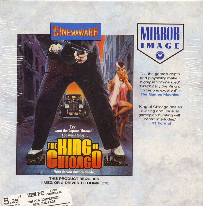 Front Cover for The King of Chicago (DOS) (Mirror Image Release)