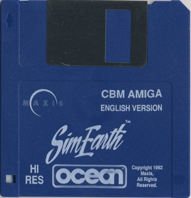 Media for SimEarth: The Living Planet (Amiga): Hires disk