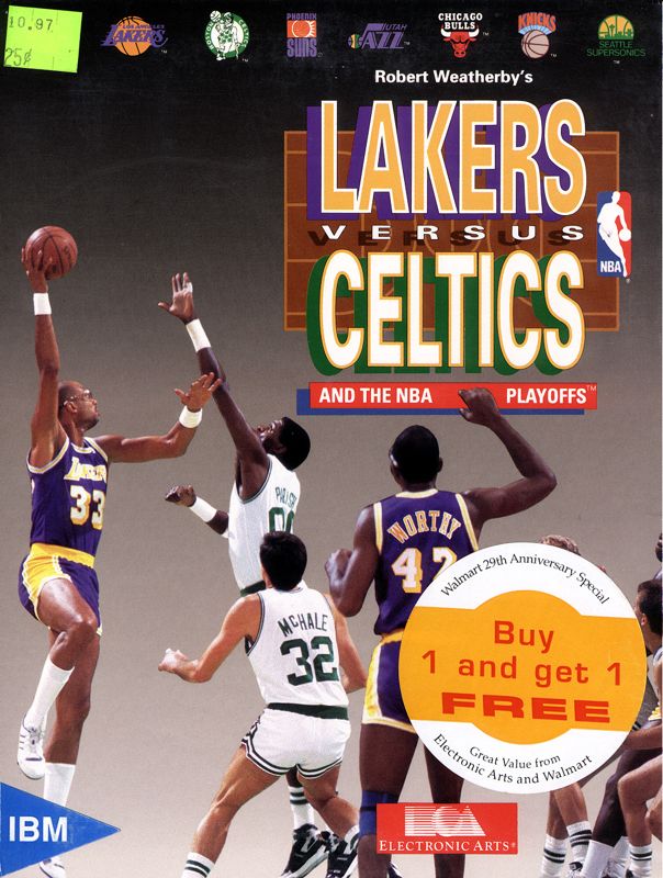 Front Cover for Lakers versus Celtics and the NBA Playoffs (DOS) (Walmart Anniversary Release)