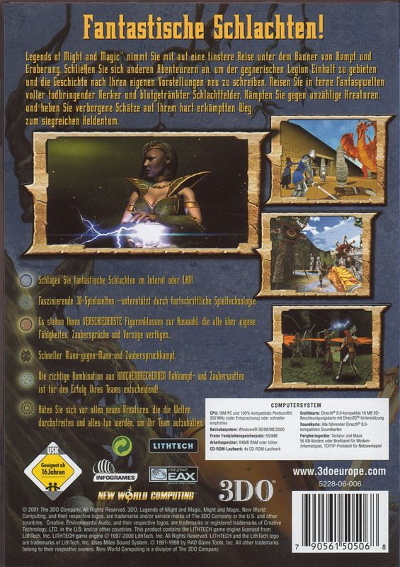 Legends of Might and Magic cover or packaging material - MobyGames