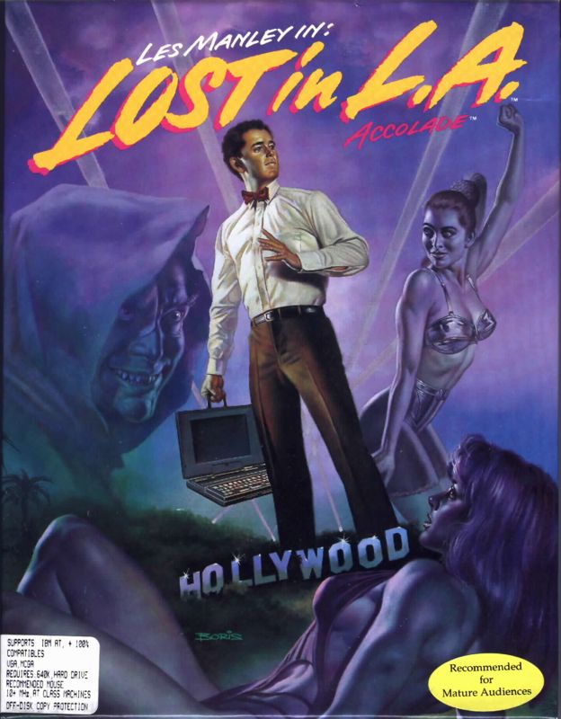 Front Cover for Les Manley in: Lost in L.A. (DOS)