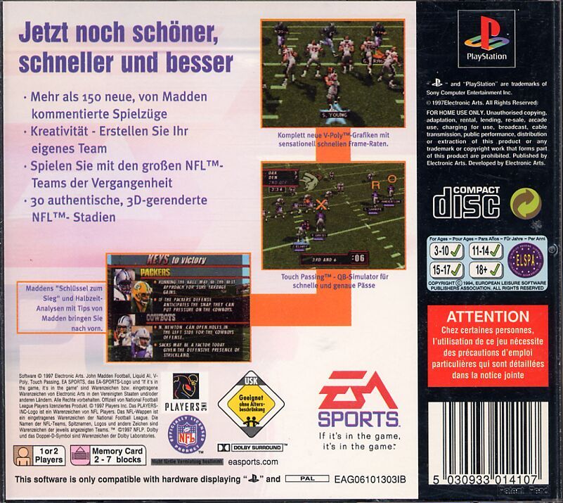 Madden NFL 11 cover or packaging material - MobyGames