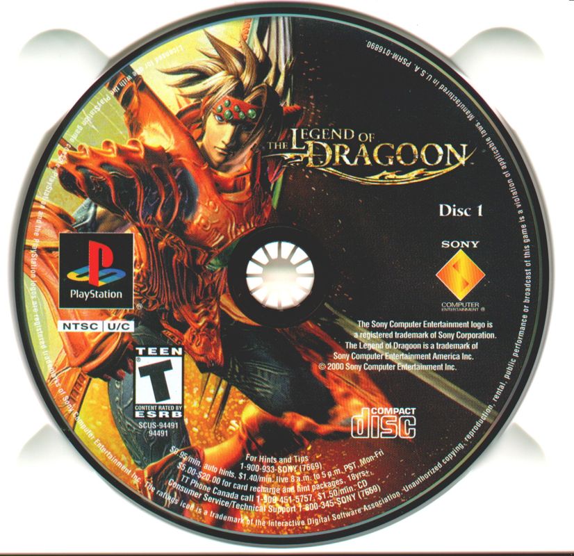 The Legend of Dragoon cover or packaging material - MobyGames