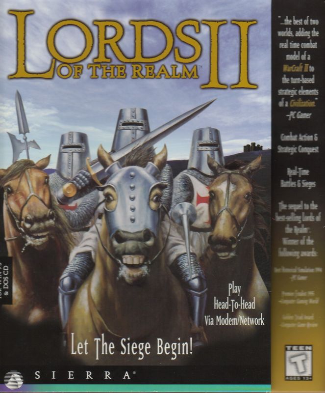 Front Cover for Lords of the Realm II (DOS and Windows)