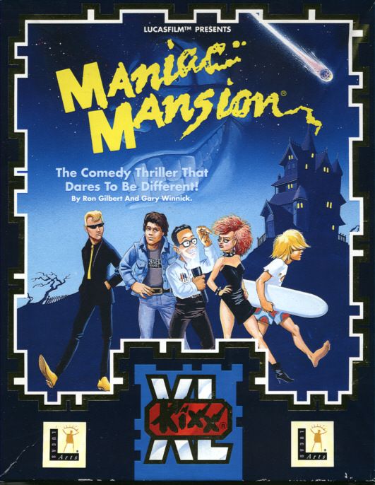 Front Cover for Maniac Mansion (DOS) (Kixx XL Release)