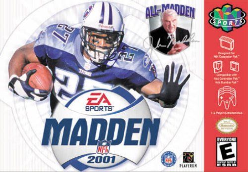 Front Cover for Madden NFL 2001 (Nintendo 64)
