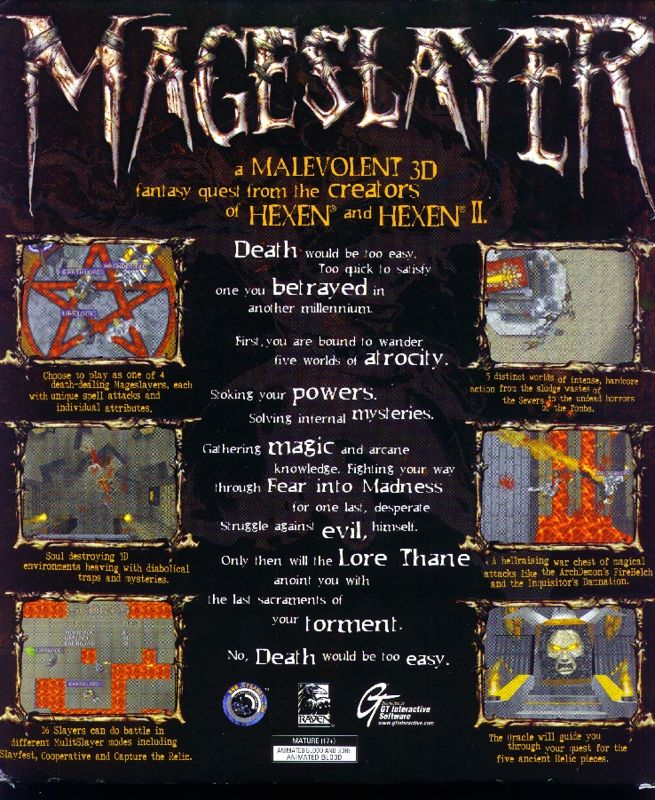 Back Cover for Mageslayer (Windows)