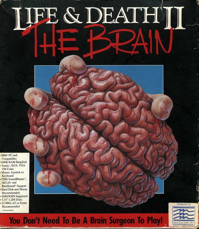 Front Cover for Life & Death II: The Brain (DOS)