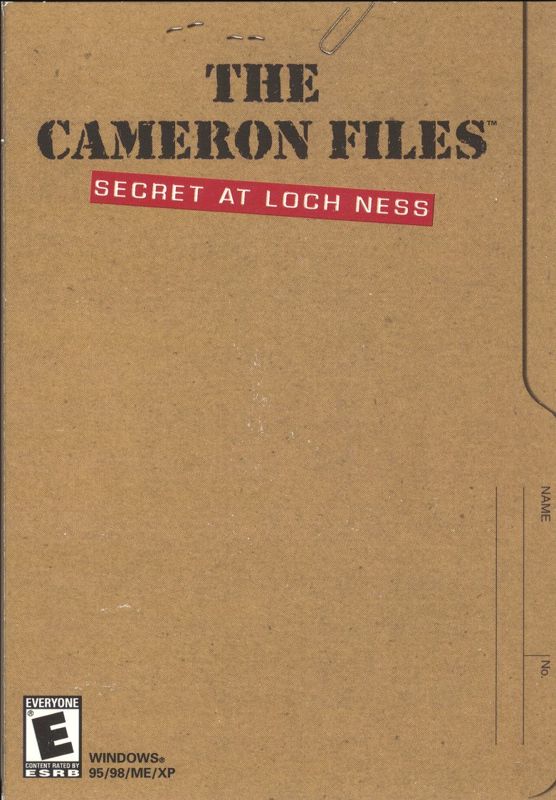 Front Cover for The Cameron Files: Secret at Loch Ness (Windows)