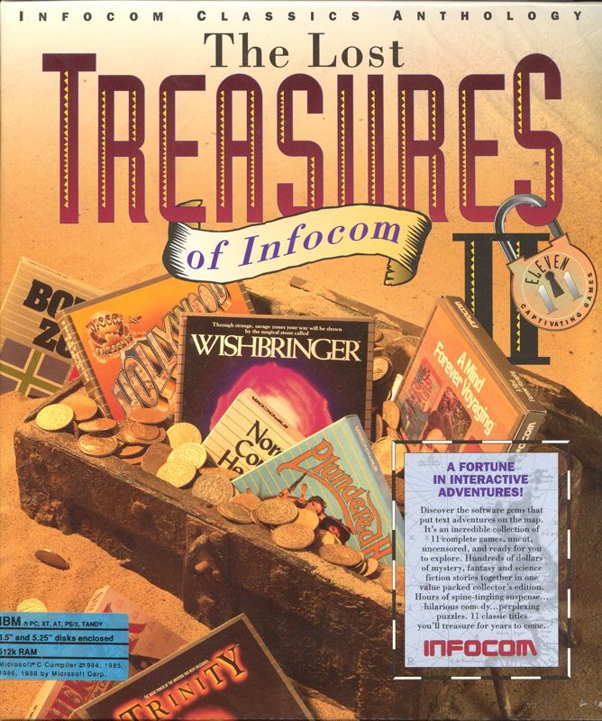 Front Cover for The Lost Treasures of Infocom II (DOS)
