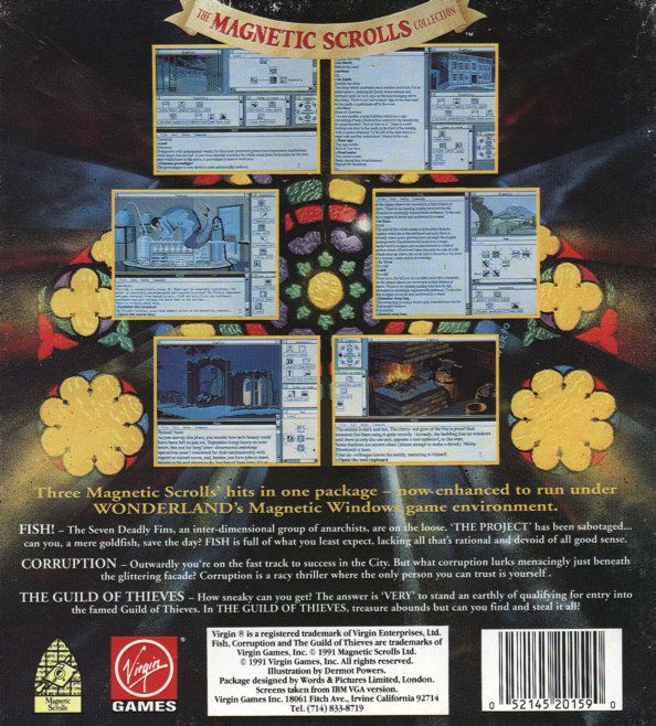Back Cover for The Magnetic Scrolls Collection (DOS)