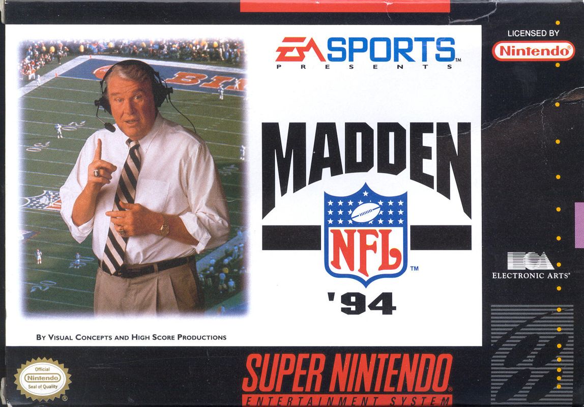 Front Cover for Madden NFL '94 (SNES)
