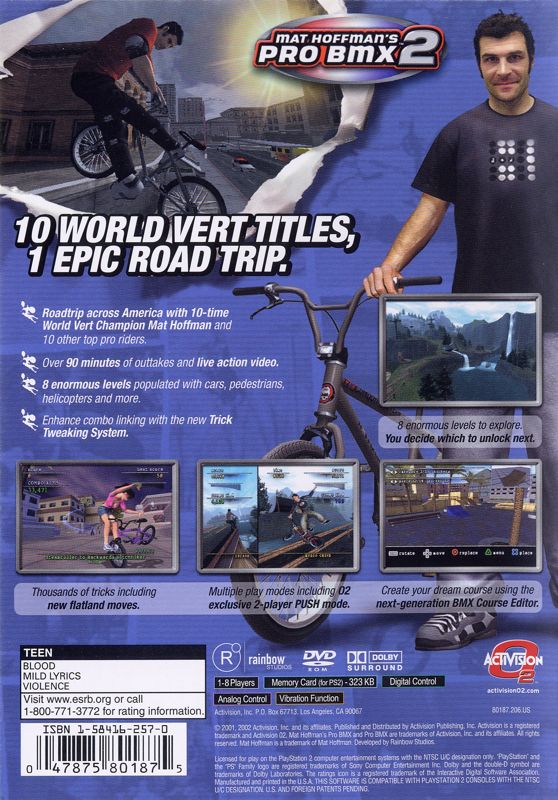 Portugees Trouw haar Mat Hoffman's Pro BMX 2 cover or packaging material - MobyGames