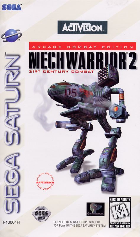 Front Cover for MechWarrior 2: 31st Century Combat (SEGA Saturn)