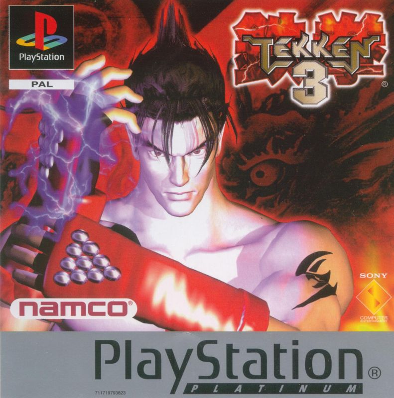 Front Cover for Tekken 3 (PlayStation) (Platinum release)