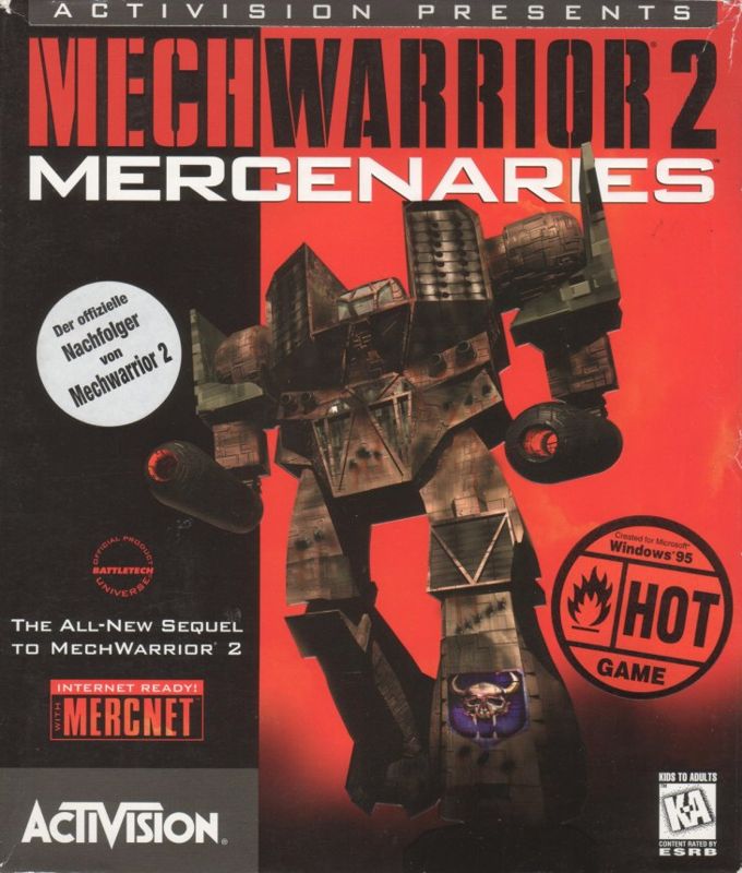 Front Cover for MechWarrior 2: Mercenaries (DOS and Windows) (English version)