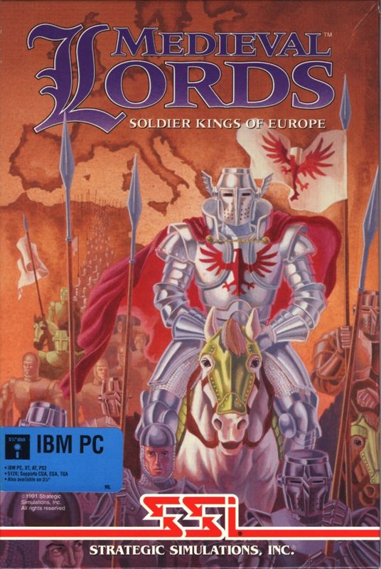 Front Cover for Medieval Lords: Soldier Kings of Europe (DOS) (5.25" floppy disk release)