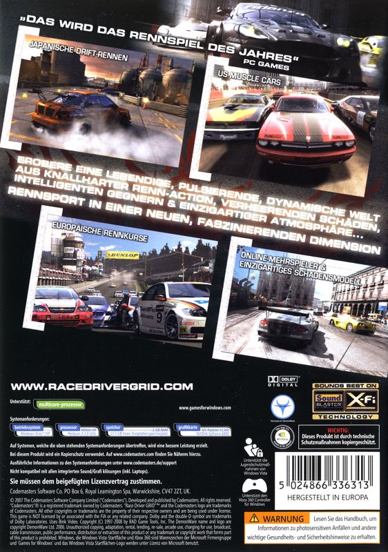 Back Cover for GRID (Windows)