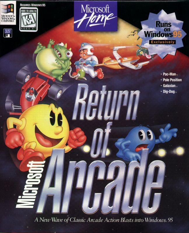 Front Cover for Microsoft Return of Arcade (Windows)