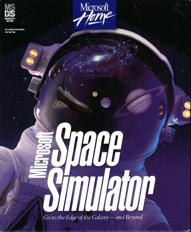 Front Cover for Microsoft Space Simulator (DOS)