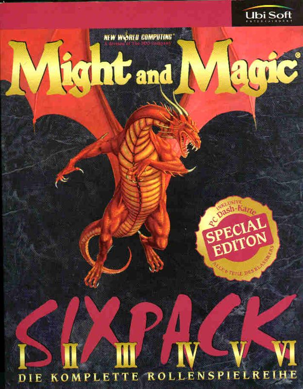 Front Cover for Might and Magic Sixpack (DOS and Windows)