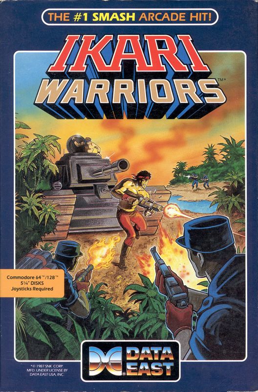 Front Cover for Ikari Warriors (Commodore 64)