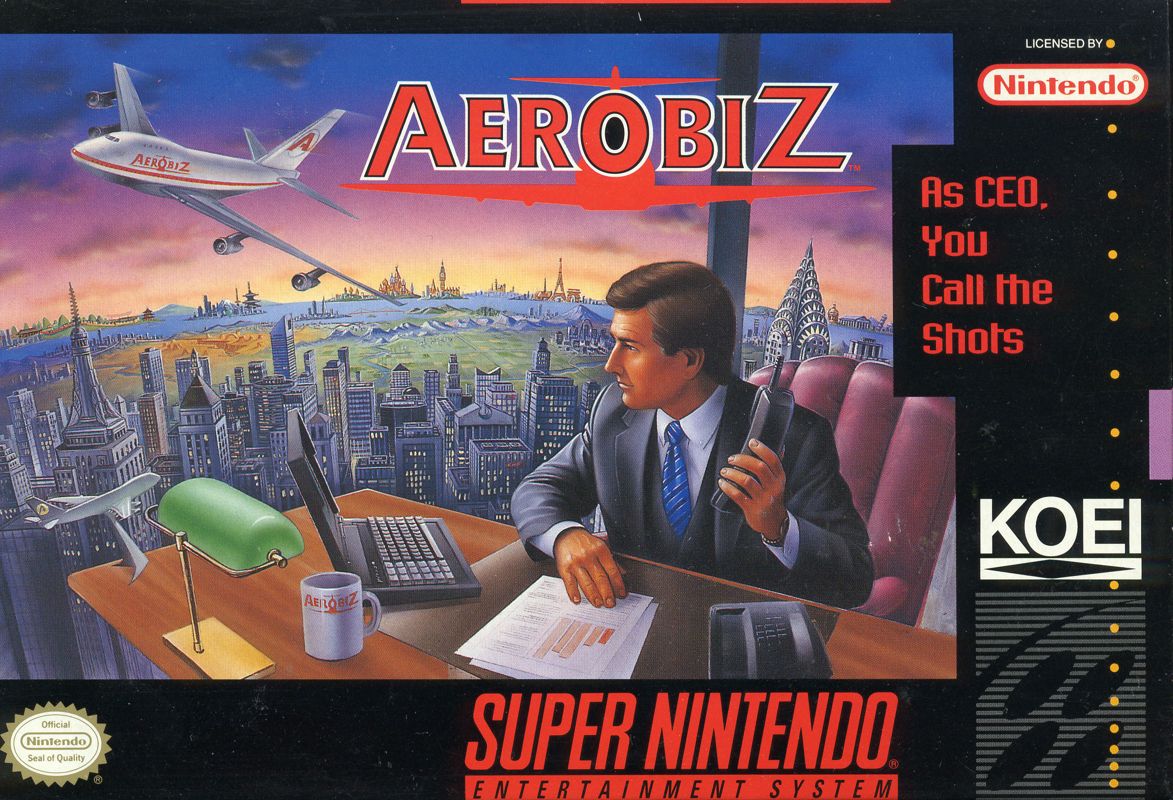 Front Cover for Aerobiz (SNES)