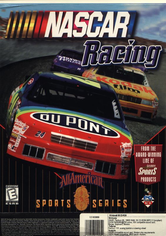 Front Cover for NASCAR Racing (DOS) (Sports Series Release)