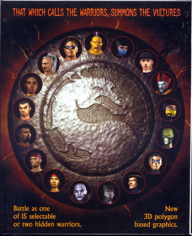 Inside Cover for Mortal Kombat 4 (Windows): Left Flap