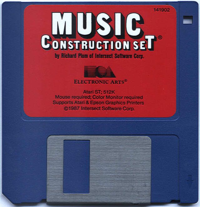Media for Will Harvey's Music Construction Set (Atari ST): 3.5 Disk