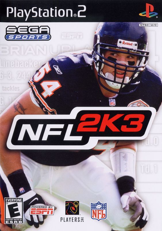 Front Cover for NFL 2K3 (PlayStation 2)