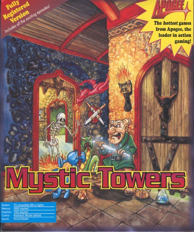 Front Cover for Mystic Towers (DOS) (3.5" floppy release)