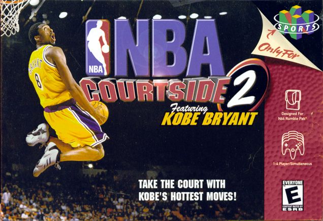 Front Cover for NBA Courtside 2: Featuring Kobe Bryant (Nintendo 64)