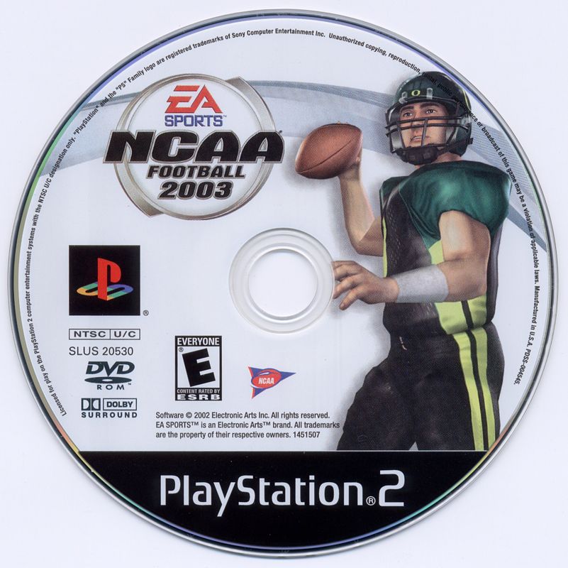 Media for NCAA Football 2003 (PlayStation 2)