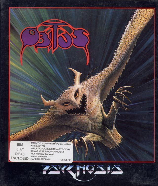 Front Cover for Obitus (DOS)