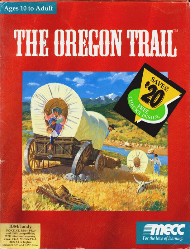 Front Cover for The Oregon Trail (DOS)