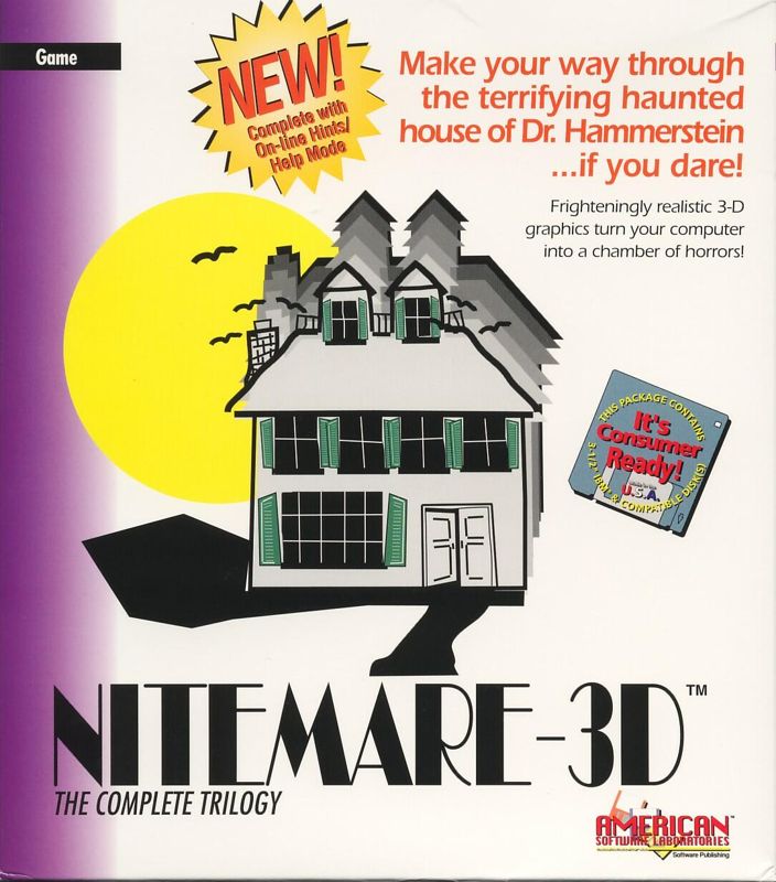 Front Cover for Nitemare-3D (DOS) (Software Laboratories Release)