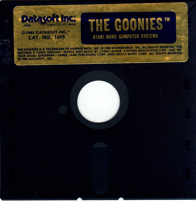 Media for The Goonies (Atari 8-bit and Commodore 64): Atari 8-bit side