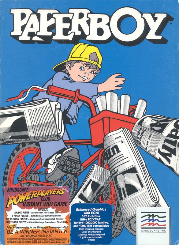 Front Cover for Paperboy (DOS)