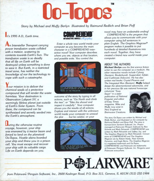 Back Cover for Oo-Topos (Atari ST)