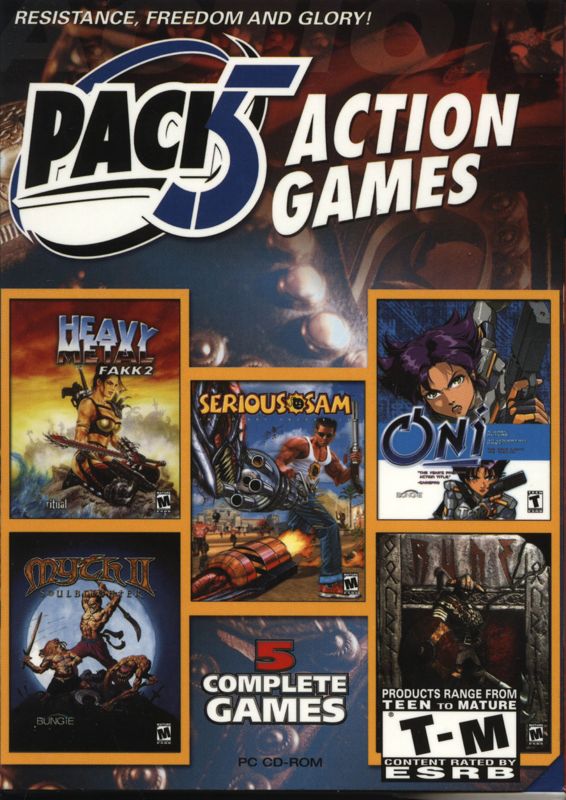 Front Cover for Pack 5 Action Games (Windows)