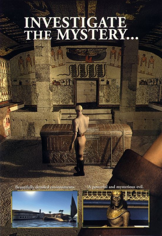 Inside Cover for The Cameron Files: Pharaoh's Curse (Windows): Left Flap